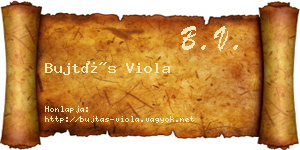 Bujtás Viola névjegykártya